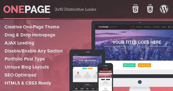 MyThemeShop OnePage WordPress Theme