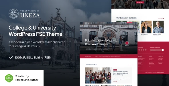 Uneza – College & University Gutenverse FSE WordPress Theme