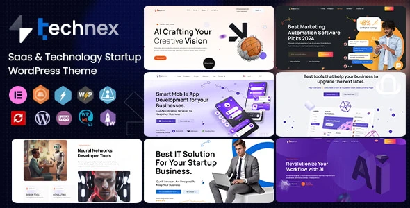 Technex – Elementor Technology & Software WordPress Theme