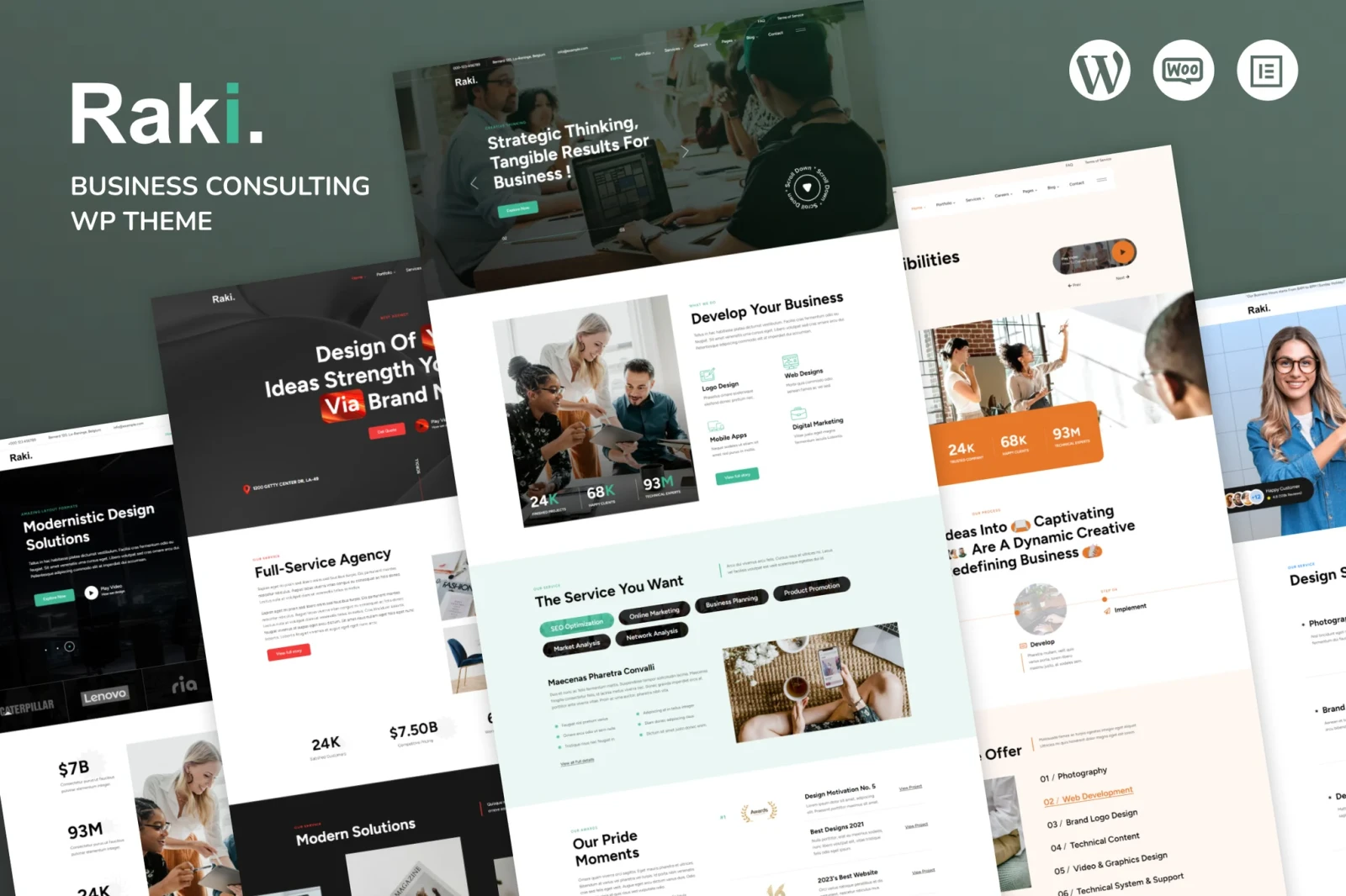 Raki – Business, Finance Consulting WordPress Theme