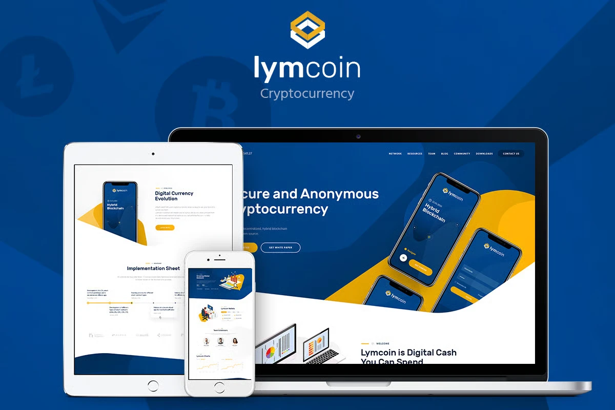 Lymcoin | ICO Cryptocurrency Bitcoin WordPress Theme