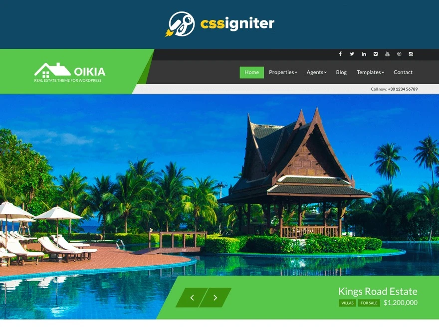 CSS Igniter Oikia WordPress Theme