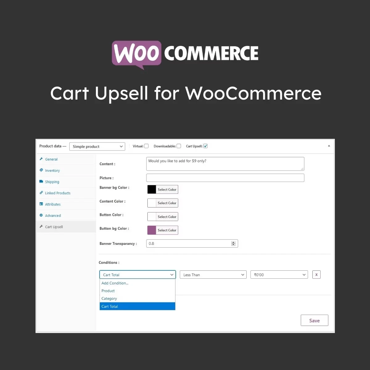 Cart Upsell for WooCommerce