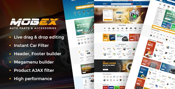 Mobex – Auto Parts WordPress Theme
