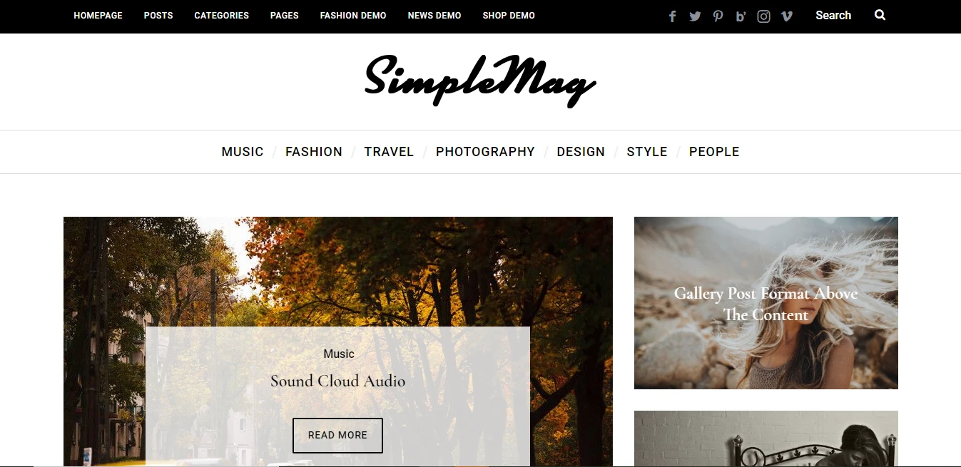 SimpleMag – Magazine theme for creative stuff