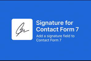 signature field to Contact Form 7
