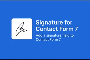 signature field to Contact Form 7