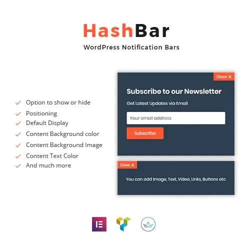 HashBar Pro – WordPress Notification Bar