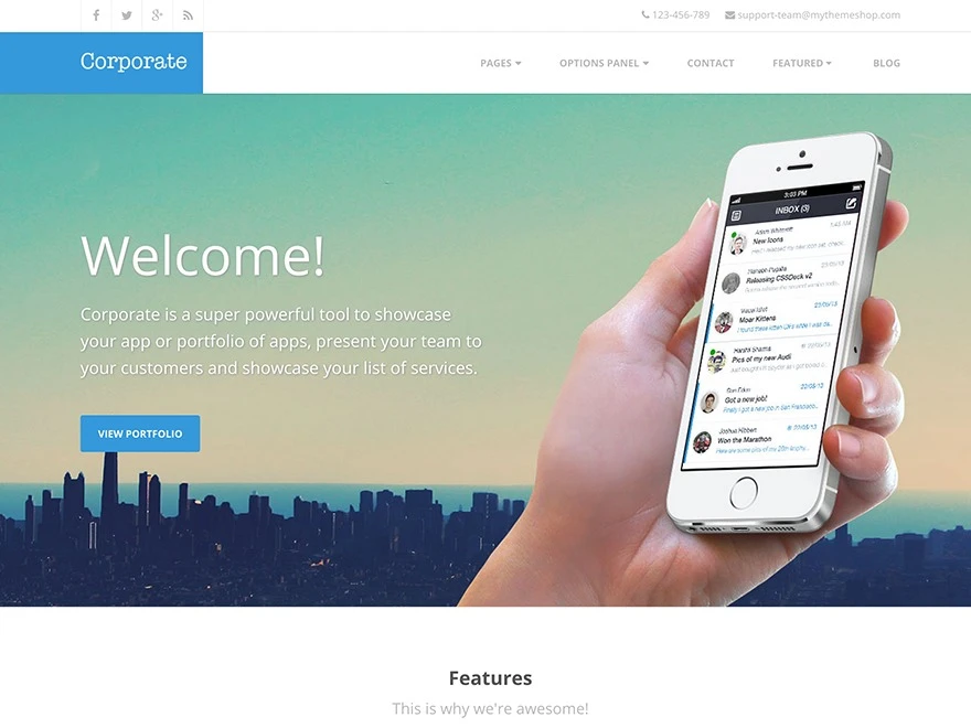 MyThemeShop Corporate WordPress Theme
