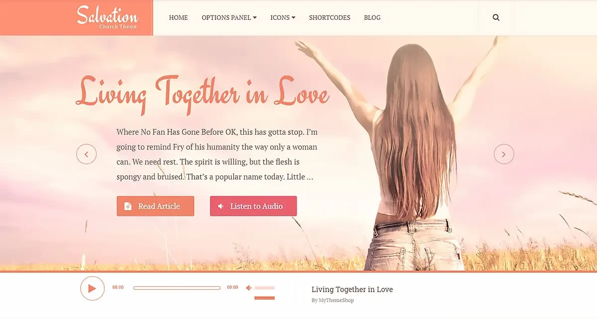 MyThemeShop Salvation WordPress Theme