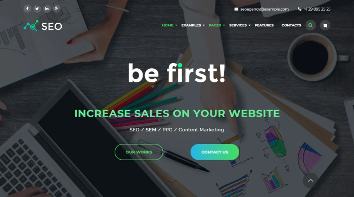 The SEO – Digital Marketing Agency WordPress Theme