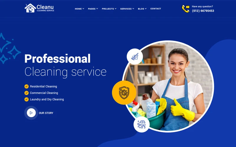 Cleanu – Cleaning Services WordPress