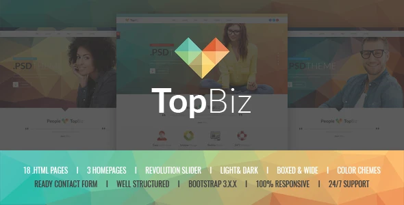 TopBiz – Responsive Corporate WordPress Theme