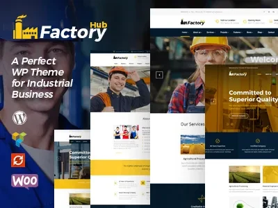 Factory HUB – Industry and Construction WordPress Theme