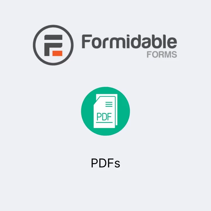 Formidable Forms – PDFs