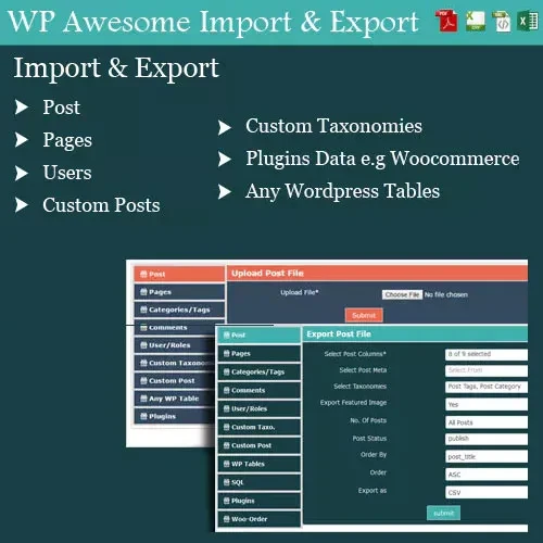 WordPress Awesome Import & Export Plugin