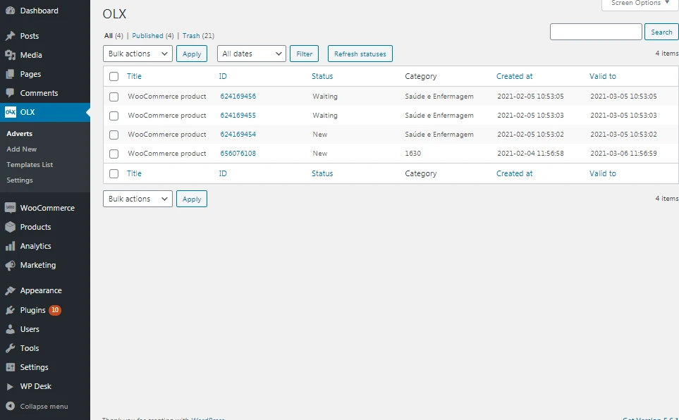OLX WooCommerce