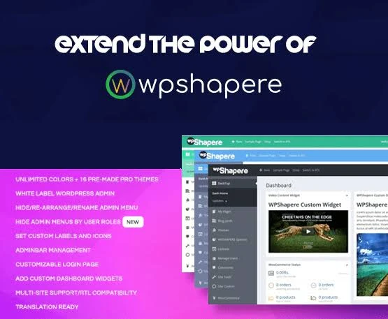 WordPress Admin Theme – WPShapere