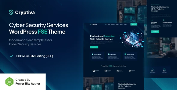 Cryptiva – Cyber Security Services Gutenverse FSE WordPress Block Theme