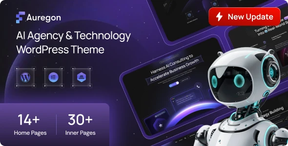 Auregon – AI Agency & Technology WordPress Theme
