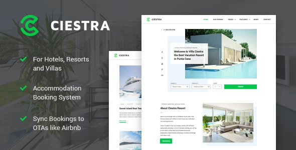 Ciestra – Professional WordPress Theme for Property Rental Website