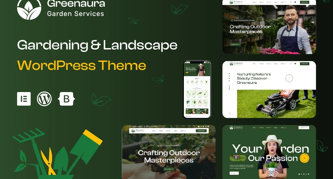 Greenaura – Gardening & Landscaping WordPress Theme