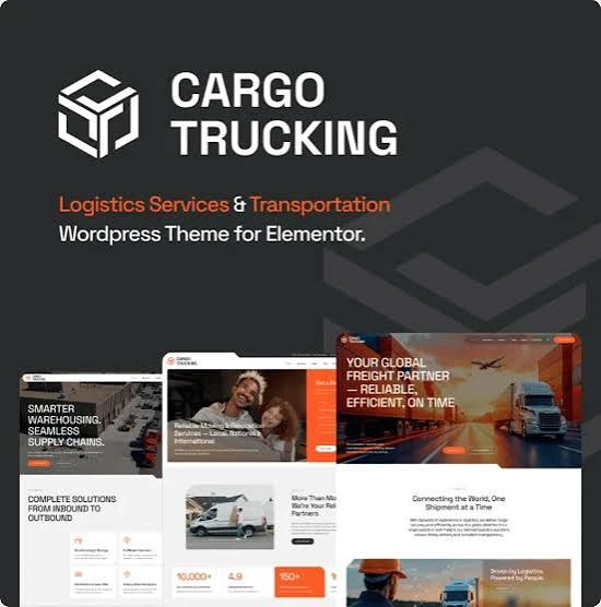 Cargo Trucking – Transportation Services & Logistics WordPress Theme