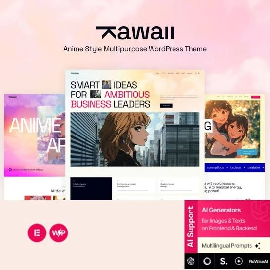 Kawaii – Anime Creative Original WordPress Theme