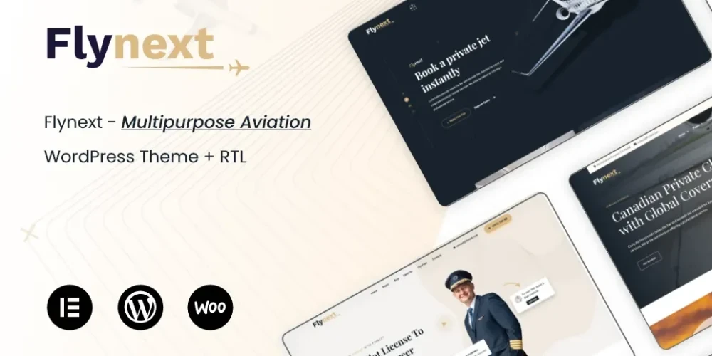 Flynext – Multipurpose Aviation WordPress Theme + RTL