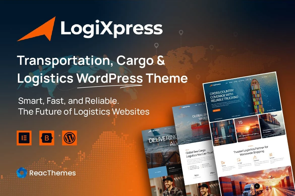 LogiXpress – Transportation, Cargo & Logistics WordPress Theme