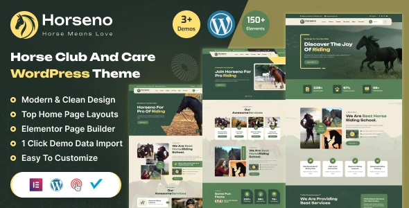 Horseno – Horse Club & Riding Sports WordPress Theme
