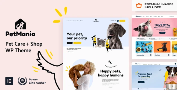 PetMania – Pet Shop & Care Elementor Pro WordPress Theme
