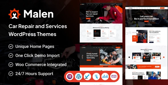Malen – Car Service & Repair WordPress Theme
