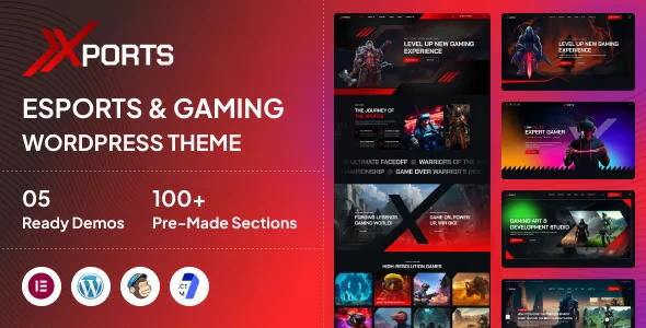 Xports – eSports and Gaming WordPress Theme