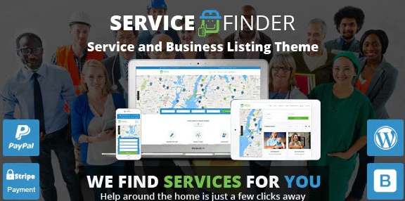 Service Finder – Provider and Business Listing WordPress Theme