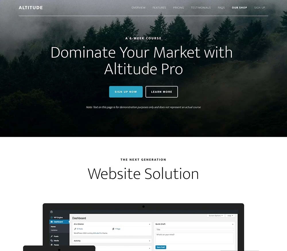 StudioPress Altitude Pro Genesis WordPress Theme