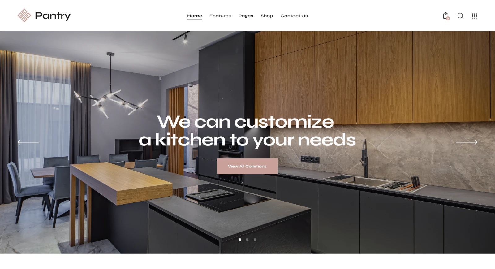 Pantry — Kitchen Cabinets & Furniture WordPress Theme