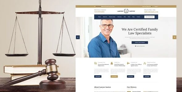 Lawyer & Justice – WordPress Theme for Lawyers Attorneys and Law Firm