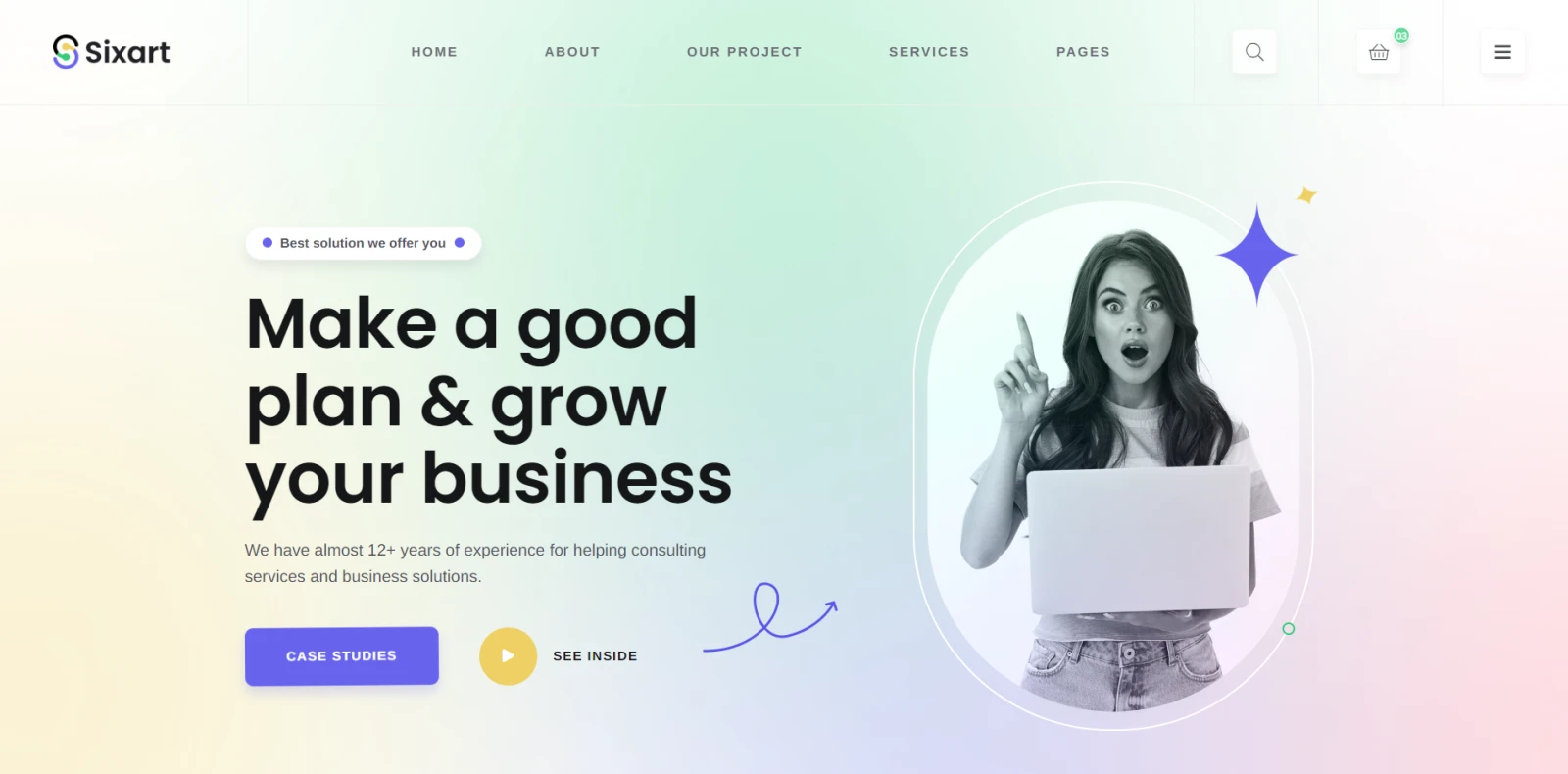 Sixart – Digital Agency WordPress Theme