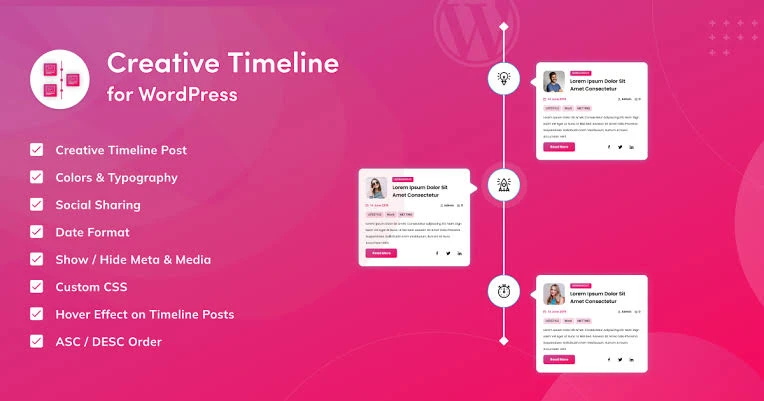 Creative Timeline for WordPress
