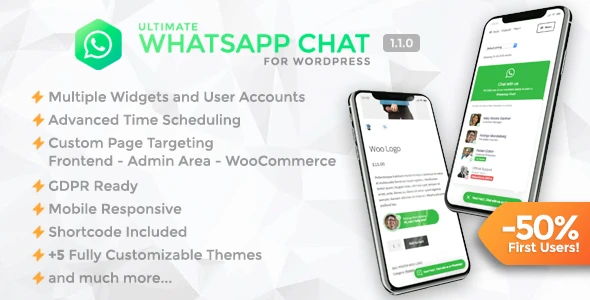 Ultimate WhatsApp Chat – WordPress WhatsApp Chat Support Plugin