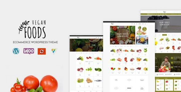 Vegan Food – Organic Store Responsive WooCommerce WordPress Theme