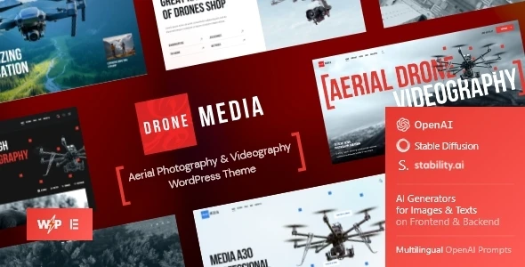Drone Media | Aerial Photography & Videography WordPress Theme + Elementor