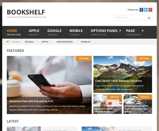 MyThemeShop Bookshelf WordPress Theme