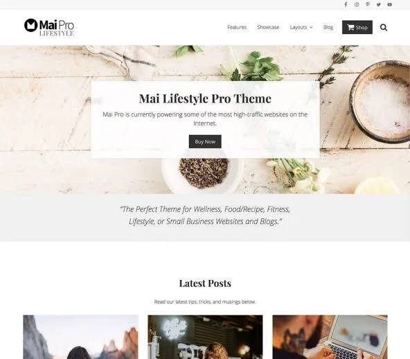 StudioPress Mai Lifestyle Pro Genesis WordPress Theme