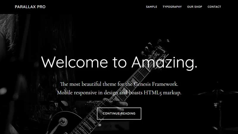 StudioPress Parallax Pro Genesis WordPress Theme