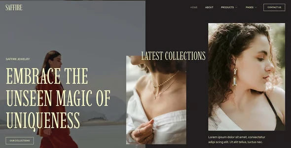 Saffire – Luxury Jewelry Elementor Template Kit