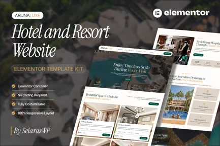 Aluna – Hotel & Resort Elementor Template Kit
